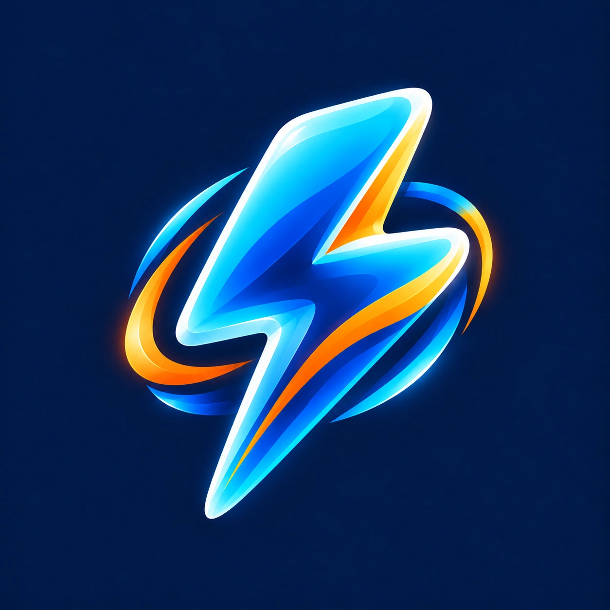 Icono de rendimiento bajo presión en azul y naranja