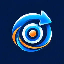 Icono de protocolo post-error en azul y naranja